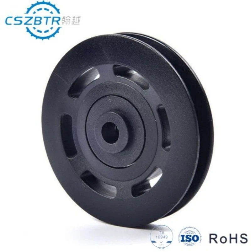 Office Gym Nylon Cable Wheel Bearing 95mm Black Pulley Fitness Accessories